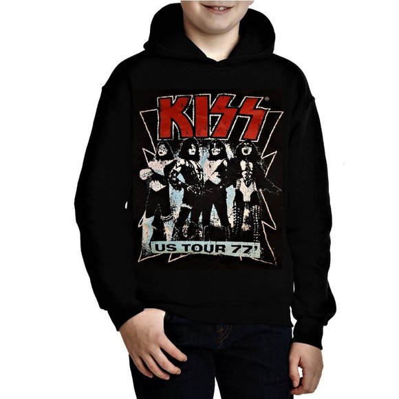 KISS band Destroyer Tour 1976 rock Official Hoodie Pullover Plus 3X NWT - Picture 1 of 3